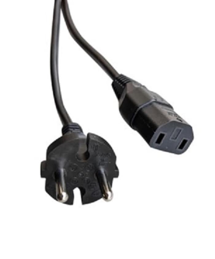 RS PRO Straight IEC C17 Socket to Straight CEE 7 Plug Power Cord, 2.5m