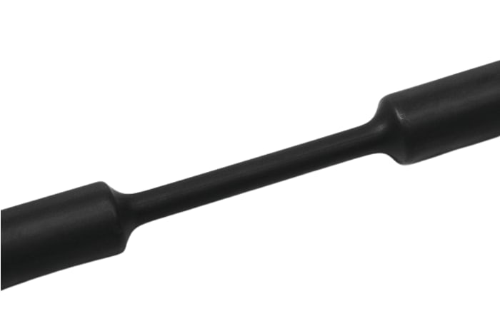 Gaine thermorétractable HellermannTyton, Diam. 38.1mm, Long. 30m, Rétreint 2:1, Noir