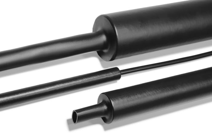 HellermannTyton Siyah Isıyla Daralan Makaron, 30mm, Büzüşme Oranı: 4:1, 1m Uzunluğunda