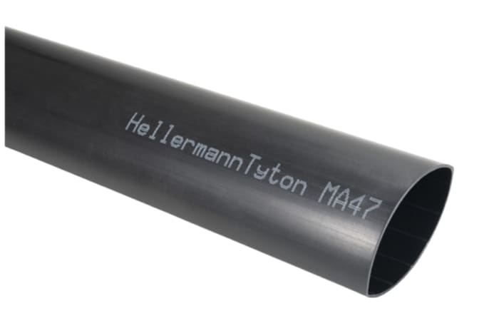 HellermannTyton Siyah, İçi Yapışkanlı Isıyla Daralan Makaron, 40mm, Büzüşme Oranı: 4:1, 1m Uzunluğunda
