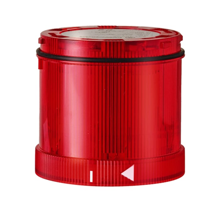 Werma 644 Series Red Flashing Effect Signal Tower for Use with Signal Tower, 24 V dc, LED Bulb, Vdc, IP65