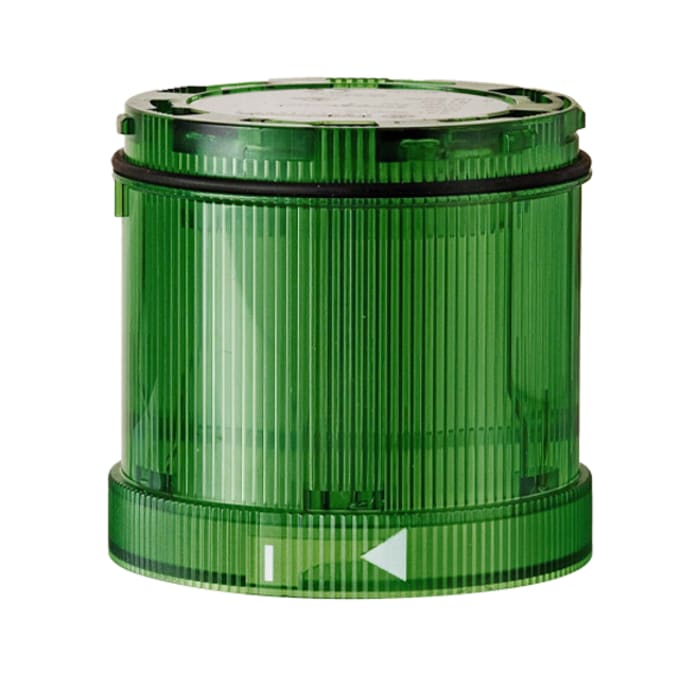 Werma 644 Series Green Flashing Effect Signal Tower for Use with Signal Tower, 24 V dc, LED Bulb, Vdc, IP65