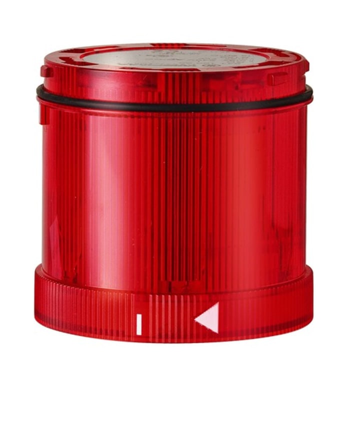 Werma 644 Series Red Rotating Effect Beacon Unit, 24 V AC/DC, LED Bulb, AC, DC, IP65