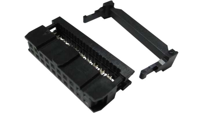 RND 20-Way IDC Connector Socket for Panel Mount, 2-Row