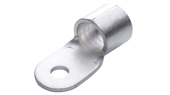 Cosses à œillet RND, Non-isolée, Argent, #6, 6mm