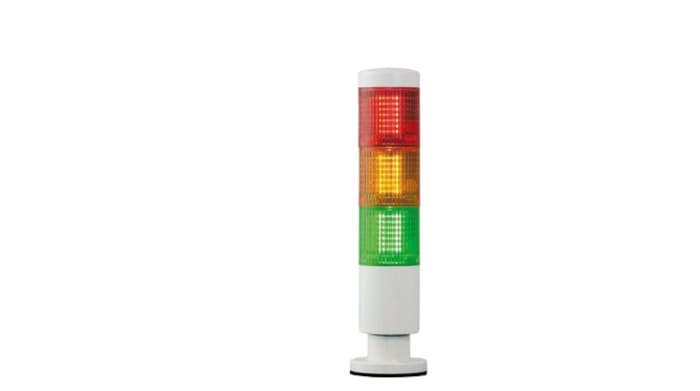 RND RND 430 Series Red/Green/Orange Signal Tower, 3 Lights, 24 V, Surface Mount