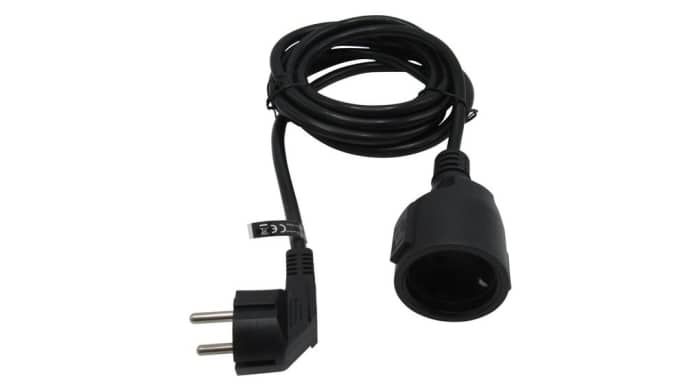 RND RND 465 Power 1.5 mm² Power Cable, Black Polyvinyl Chloride PVC, 5m