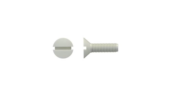 Šroub s nízkou půlkulovou hlavou, Polyamid hlavice hlavice se zápustnou, velikost závitu: M6 20mm
