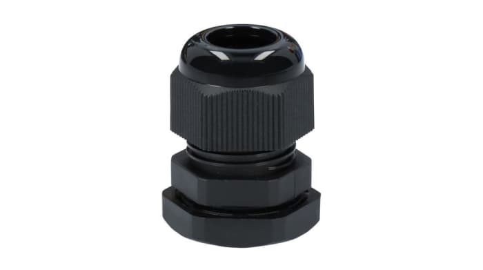 RND RND 465 Series Black Polyamide Cable Gland, PG7 Thread, 3mm min., 6.5mm max., IP68