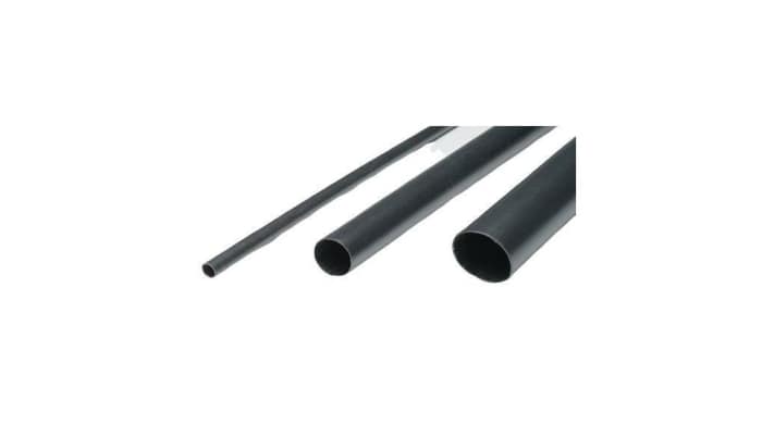 RND Adhesive Lined Heat Shrink Tube, Black 22 → 6mm Sleeve Dia. x 1.2m Length 3.6:1 Ratio, RND 465 Series