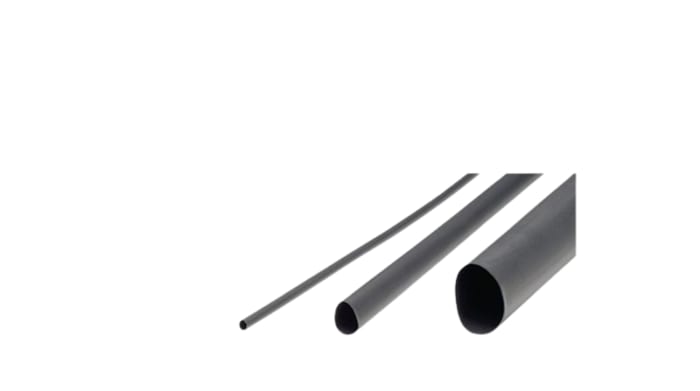 Gaine thermorétractable RND, Diam. 16 → 4mm, Long. 1.2m, Rétreint 4:1, Noir