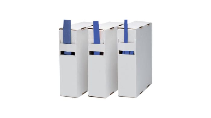 Gaine thermorétractable RND, Diam. 12.5 → 6mm, Long. 5m, Rétreint 2:1, Bleu