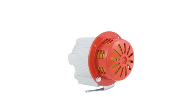 RND CELERE Series Surface Mount Siren, 24 V ac/dc, 97dB at 1 m, IP43, AC/DC, Single-Tone