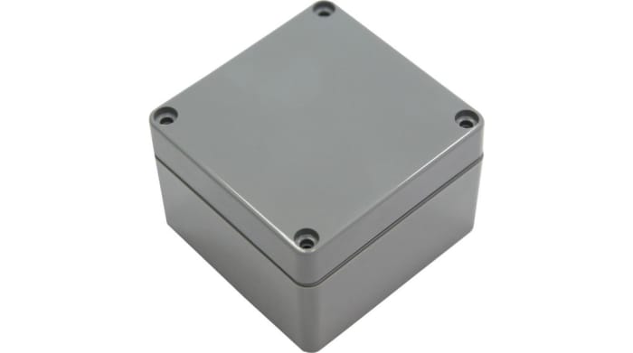 RND RND 455 Series Dark Grey ABS General Purpose Enclosure, IP67, Dark Grey Lid, 82x80x55mm