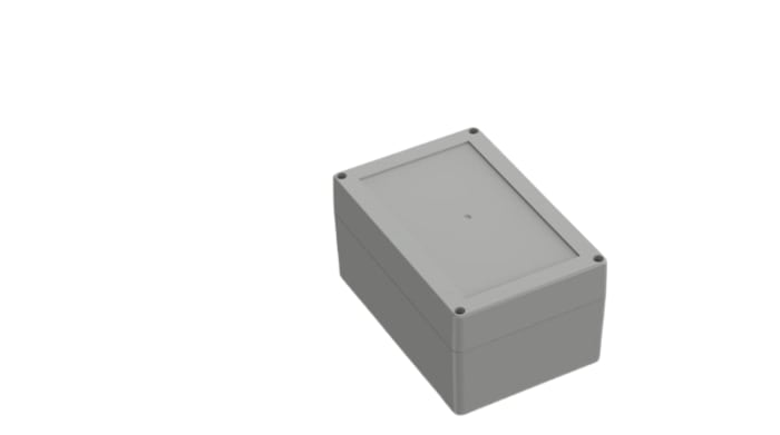 RND RND 455 Series Light Grey ABS General Purpose Enclosure, IP65, IK07, Light Grey Lid, 180x120x90mm