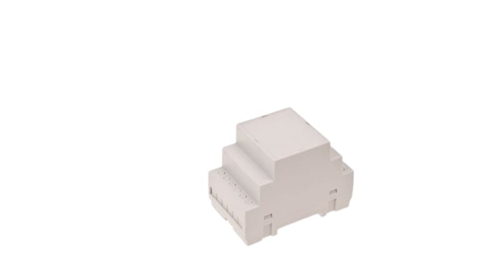 RND DIN Rail Enclosure Type RND 455 Series , 52.6x90x65.15mm, ABS DIN Rail Enclosure