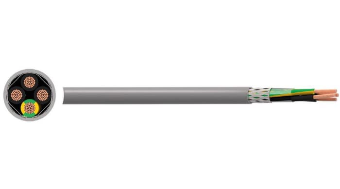 Cable de control apantallado RND RND 475 de 7 núcleos, 0,75 mm², long. 50m, funda libre de halógenos