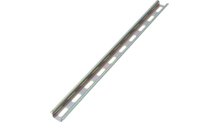 RND Steel Top Hat DIN Rail, Top Hat Compatible, 500mm x 15mm x 6mm