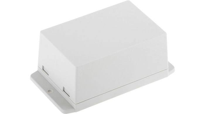 RND RND 455 Series Light Grey ABS General Purpose Enclosure, IP00, Flanged, Light Grey Lid, 70.6x105x50.5mm