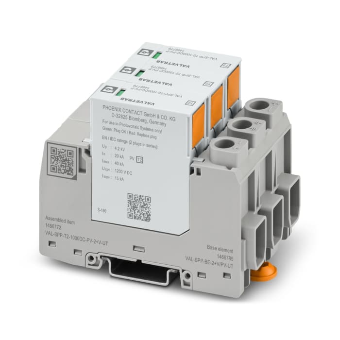 2800628 Phoenix Contact | Protector de transitorios VAL-MS 1000DC-PV/2 ...