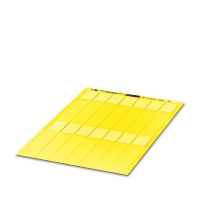 Phoenix Contact WML Cable Binder Clip-On/Tie-On Cable Marker, Yellow, Pre-printed "0", 36.4 mm Cable Yellow, 12.1 mm