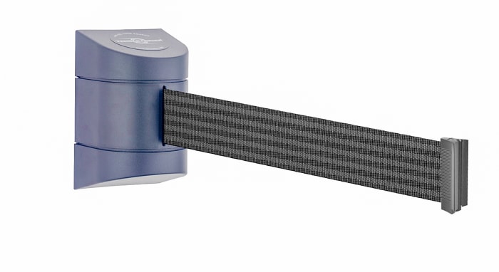 Tensator Black PET Retractable Barrier, 4.6m, Black Tape
