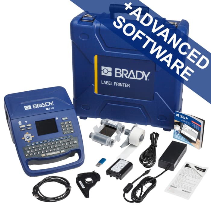 Brady M710-WB-QZ-BWS Handheld Label Printer, 6.35 mm Max Label Width, USB