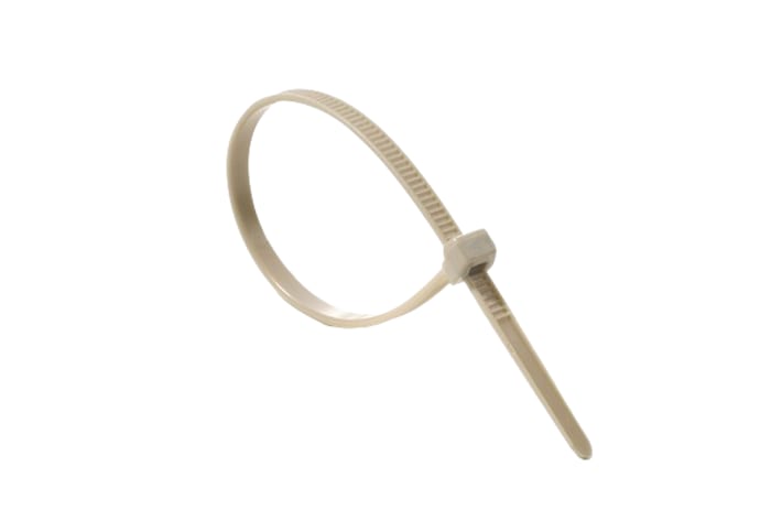 HellermannTyton Cable Tie, 145mm x 3.4 mm, Beige PEEK, Pk-10units