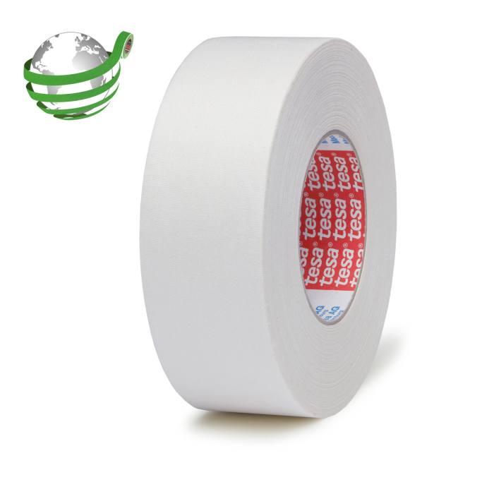 Tesa 04549-00077-00 Cloth Tape, 50m x 100mm, White