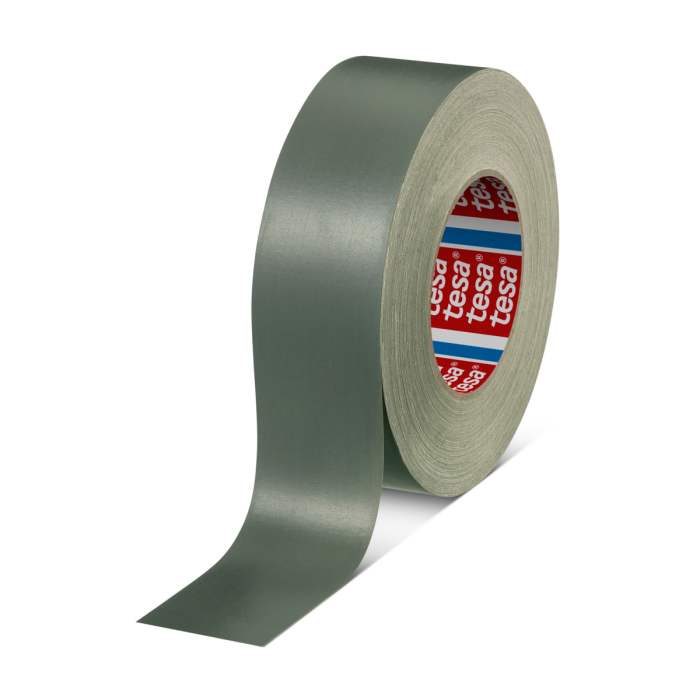 Tesa 04657-00114-00 Cloth Tape, 50m x 38mm, Black, Grey, Acrylic Coated Finish