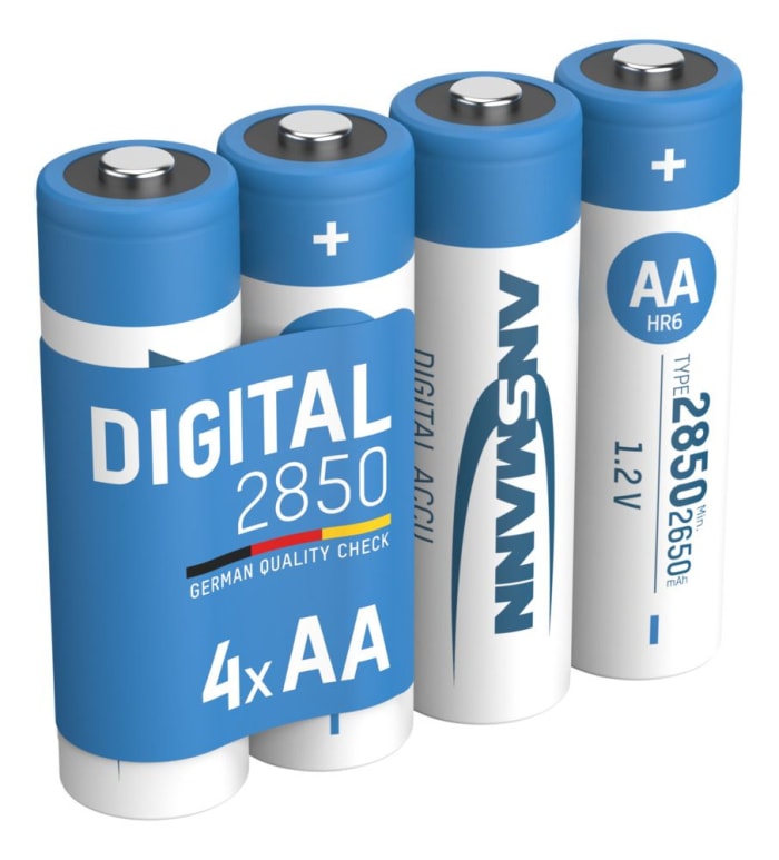 Piles rechargeables AA 2.85Ah Ansmann, NiMH, 1.2V