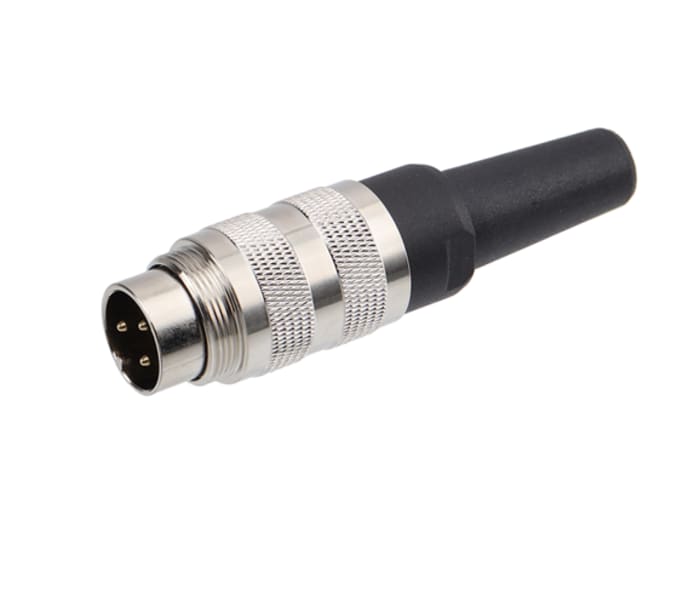 Kulatý průmyslový konektor, počet kontaktů: 12, velikost: Standard RS PRO, pohlaví kontaktu: Vnější, orientace těla: