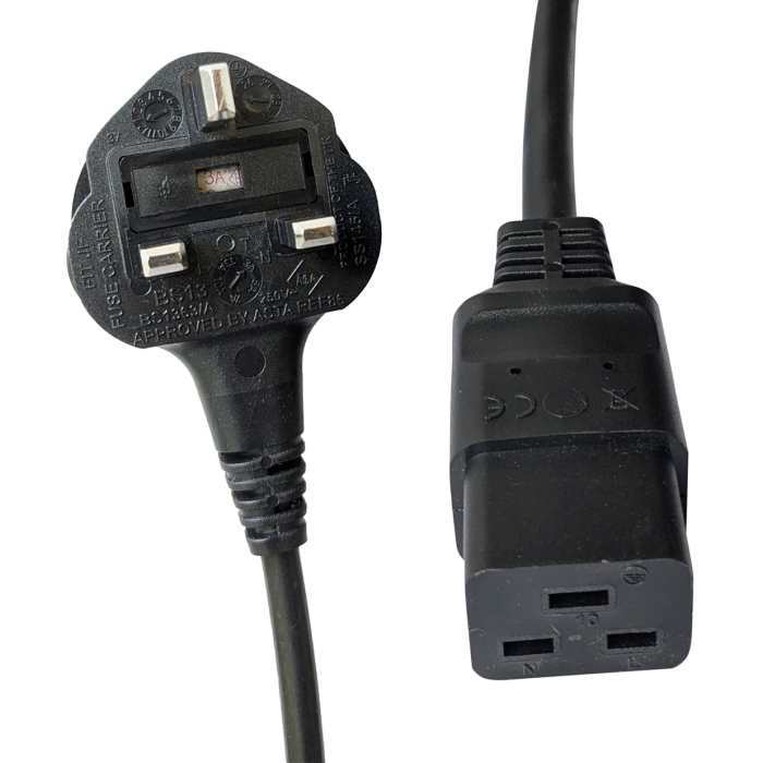 Napájecí kabel 2m, A: IEC C19 RS PRO