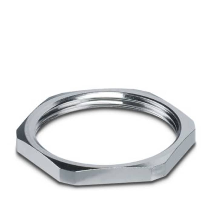Phoenix Contact Silver Brass Cable Gland Locknut, PG29 Thread