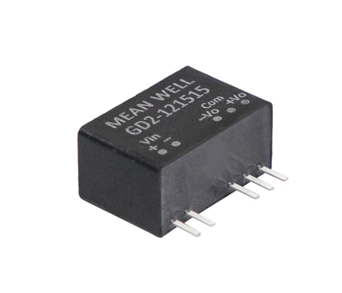 GD2-241505 MEAN WELL | MEAN WELL GD2 DC/DC Converter, 15V dc/ 100 mA ...