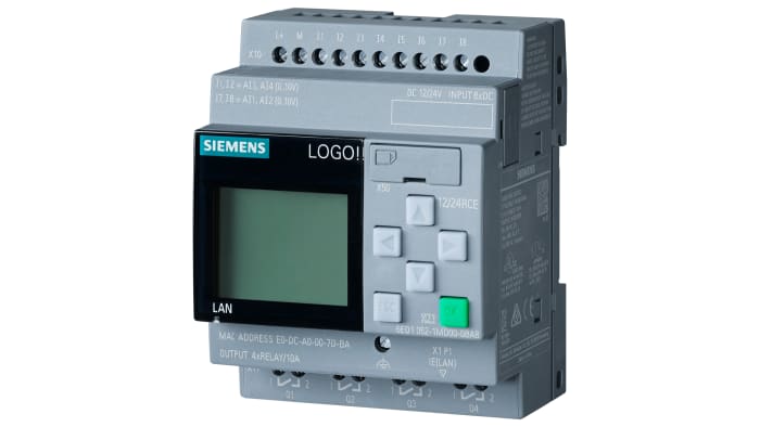 Siemens 6AG1 Series Logic Module for Use with Automation Technology, 24 V dc Supply, Relays Output, 8-Input, Analouge