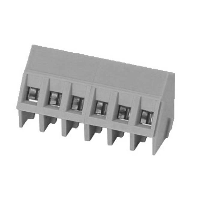 RS PRO Konektor PCB, řada: XY103, počet kontaktů: 5, počet řad: 1, orientace těla: 45°, Průchozí otvorMosaz,