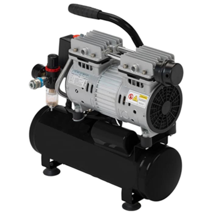 RS PRO 0.8HP 6L Air Compressor, 112psi, 16kg