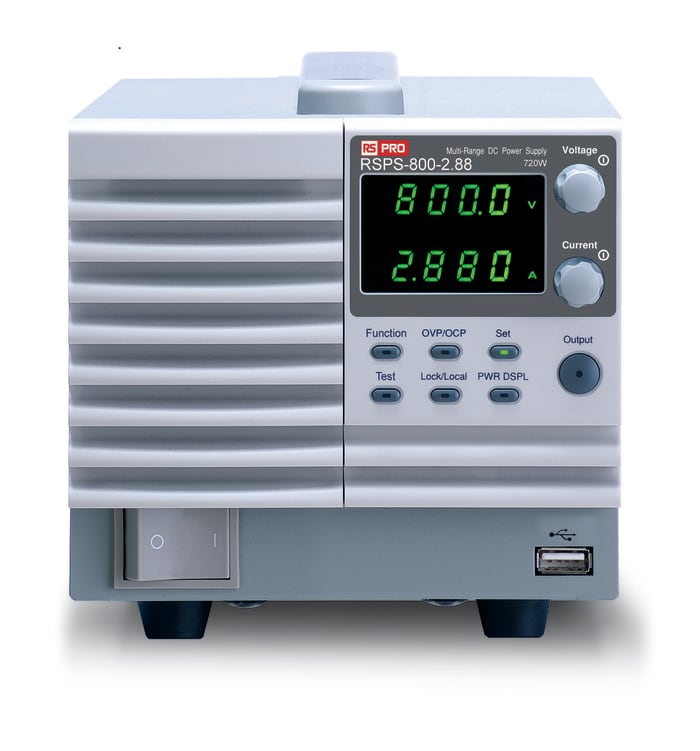 Alimentation de laboratoire, 0 → 800V, 0 → 2.88A 720W