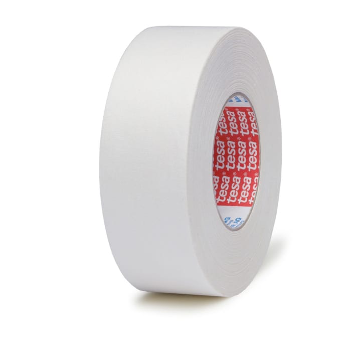 Tesa 04549-00077-00 Cloth Tape, 50m x 100mm, White