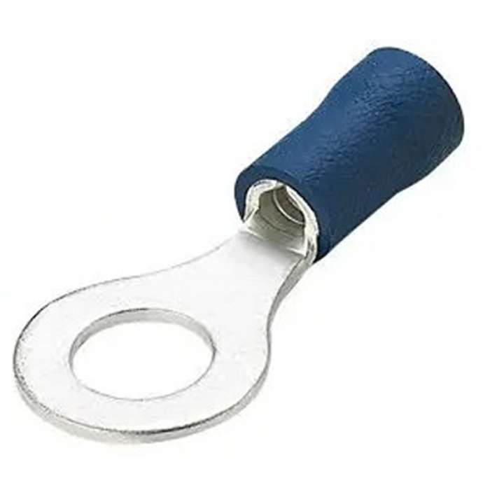 RS PRO Insulated Ring Terminal, M4 Stud Size, Blue