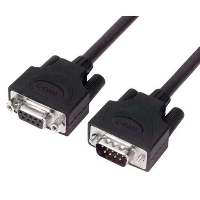 CSMUZ9MF-5 L-Com | L-Com Male DB9 to Female D-Sub Serial Cable, 5 ft ...