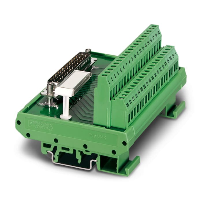 Phoenix Contact D-Sub Haberleşme Klemensi, Dişi, 78,8mm, DIN Rayına Monte, 25 Kontaklı, 2,5A, 25 V ac, 60 V dc