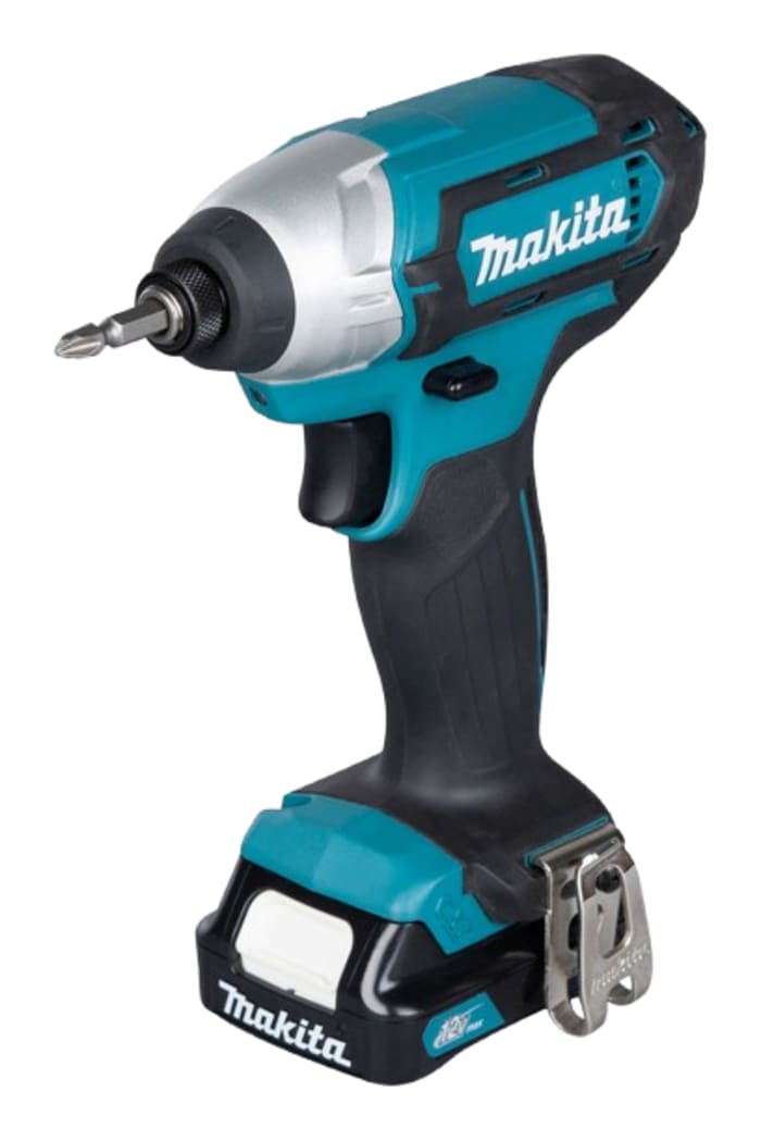 Visseuse à percussion 1/4'' Makita TD110DWAE, 2Ah, 2 batteries Type G - Britannique 3 broches