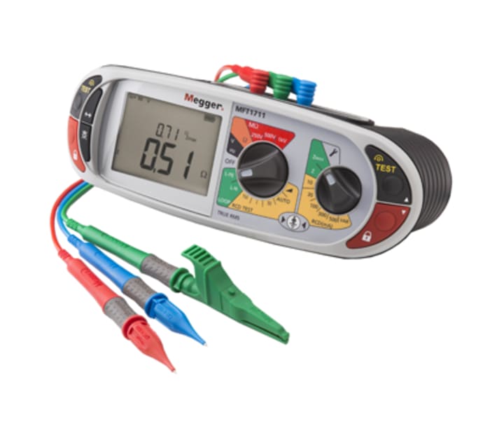 1008121 Megger Megger MFT1711 Multifunction Tester, 250 V, 500 V