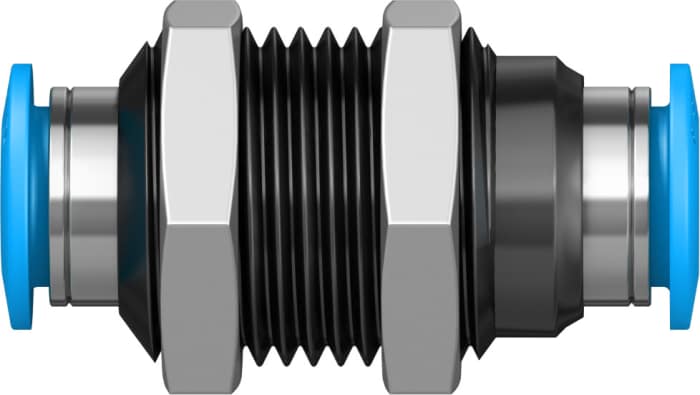 msc/001+α Bag Of 10, Festo 153159 QSS-8 Push-In Bulkhead Connector 8mm