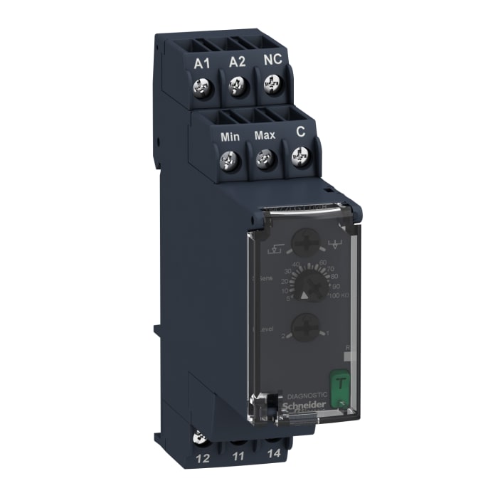 Schneider Electric Kontrol Rölesi, DPDT, Seviye, Tek Fazlı, Besleme Gerilimi: 20,4 → 264 V ac/dc