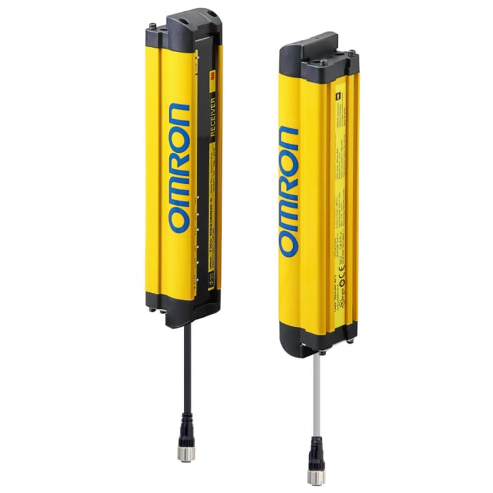 Barrera inmaterial Omron F3SG-RE, Emisor y receptor, alt. protegida 510mm, 24 haces, resolución 30mm, 24 V dc,