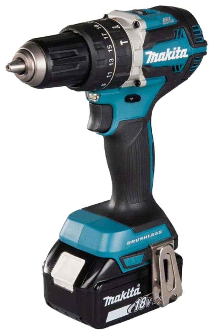 Perceuse Sans fil Makita LXTDHP484, 18V 5Ah Li-Ion , fiche UK
