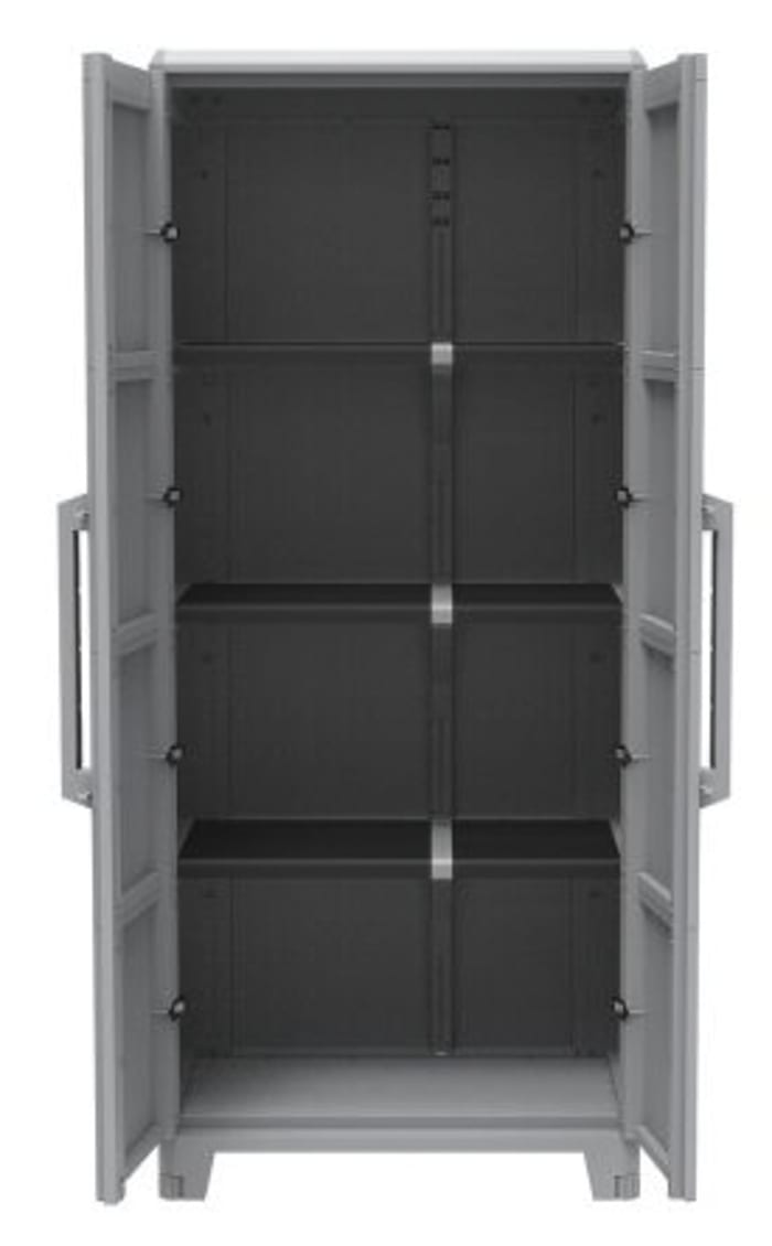 RS PRO RS PRO 2 Door Plastic Lockable Floor Standing Storage